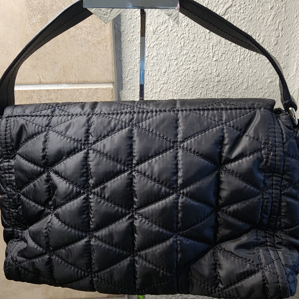 kate spade Black Quilted Crossbody Satchel with Gold Hardware - Picture 11 of 12